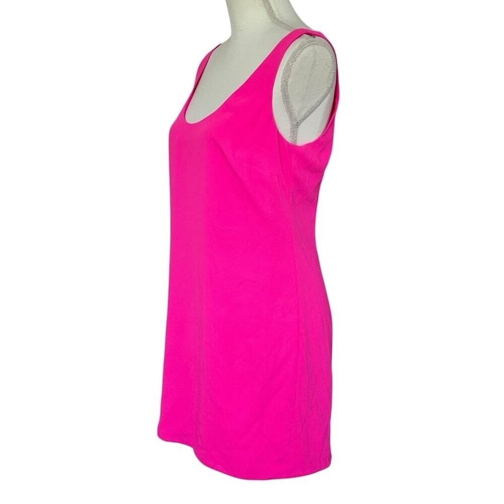 Amanda Uprichard Pink Mini Dress Sleeveless Sheath Party Cocktail Women Size S - Picture 4 of 8